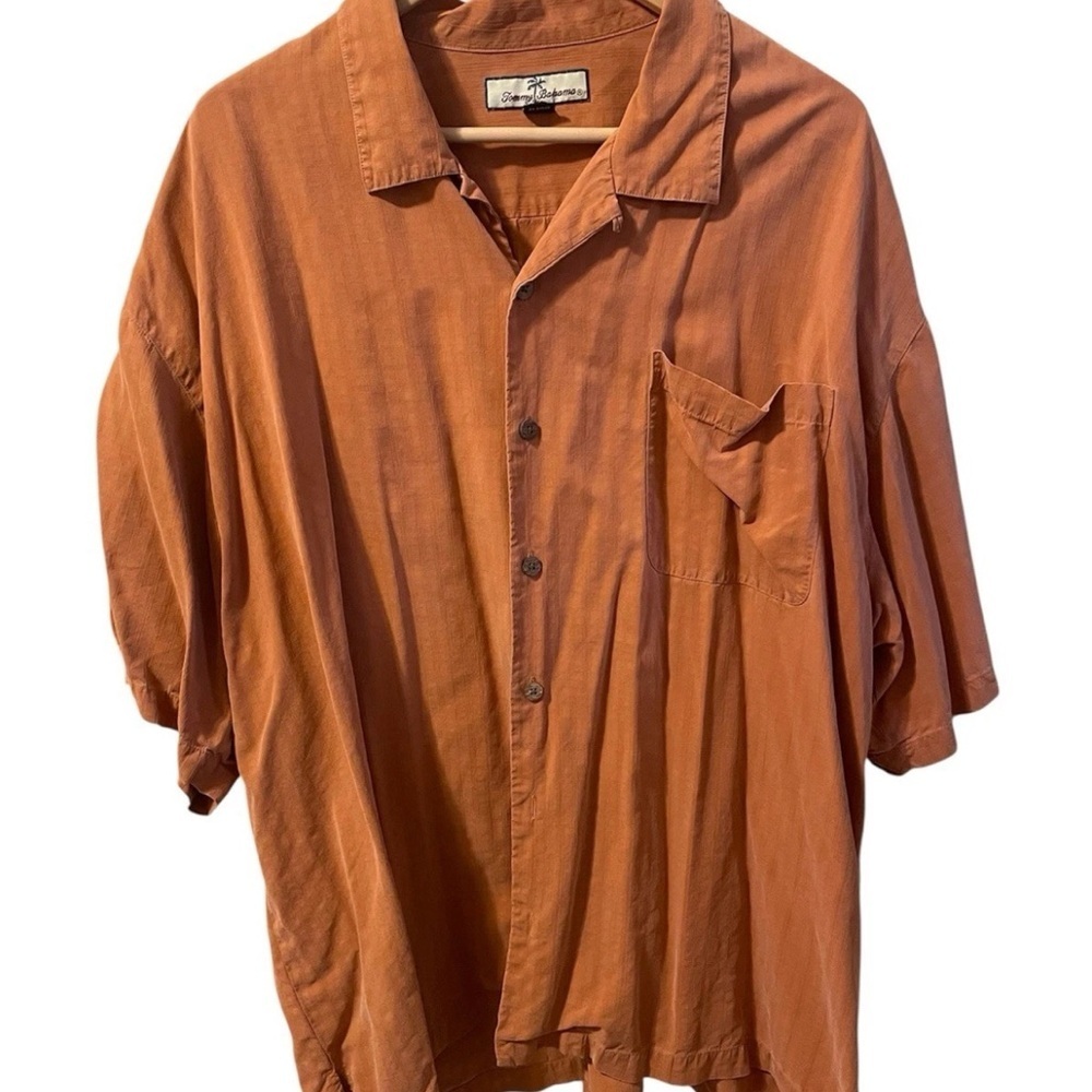 Tommy Bahama Terracotta 100% silk shirt XXL